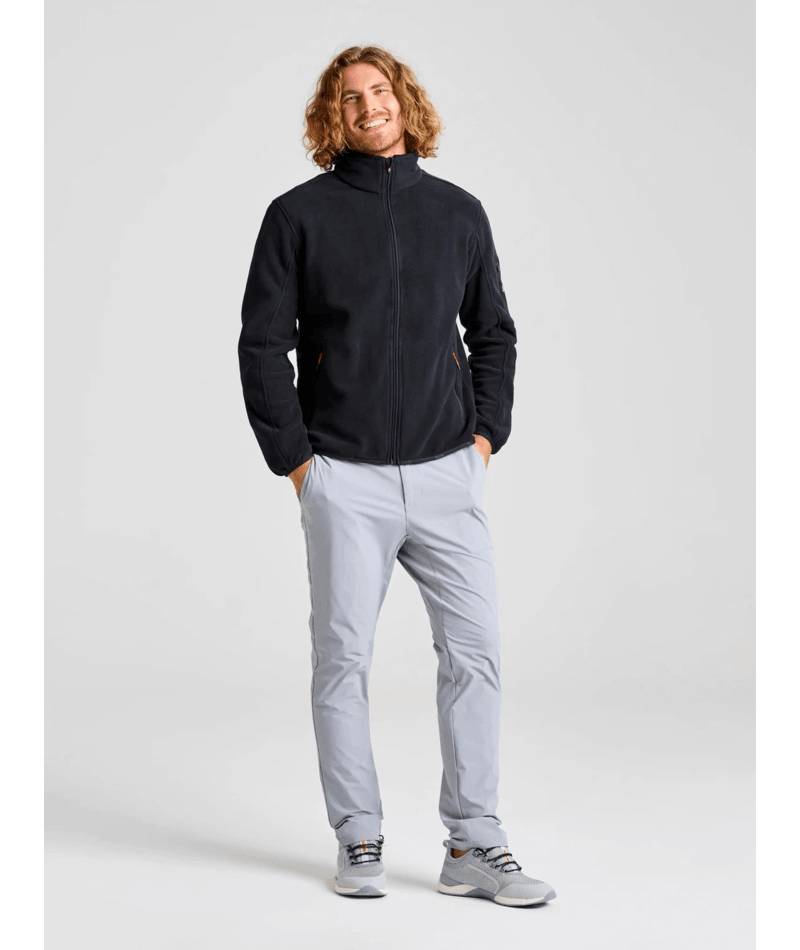 SLAM DECK FLEECE FULL ZIP TOP - BLACK INK
