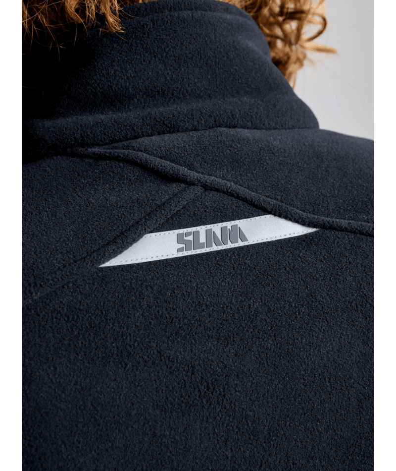 SLAM DECK FLEECE FULL ZIP TOP - BLACK INK