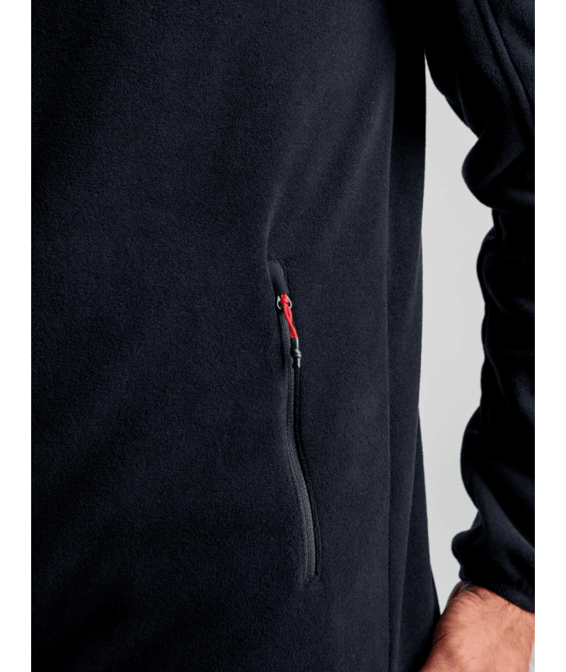 SLAM DECK FLEECE FULL ZIP TOP - BLACK INK