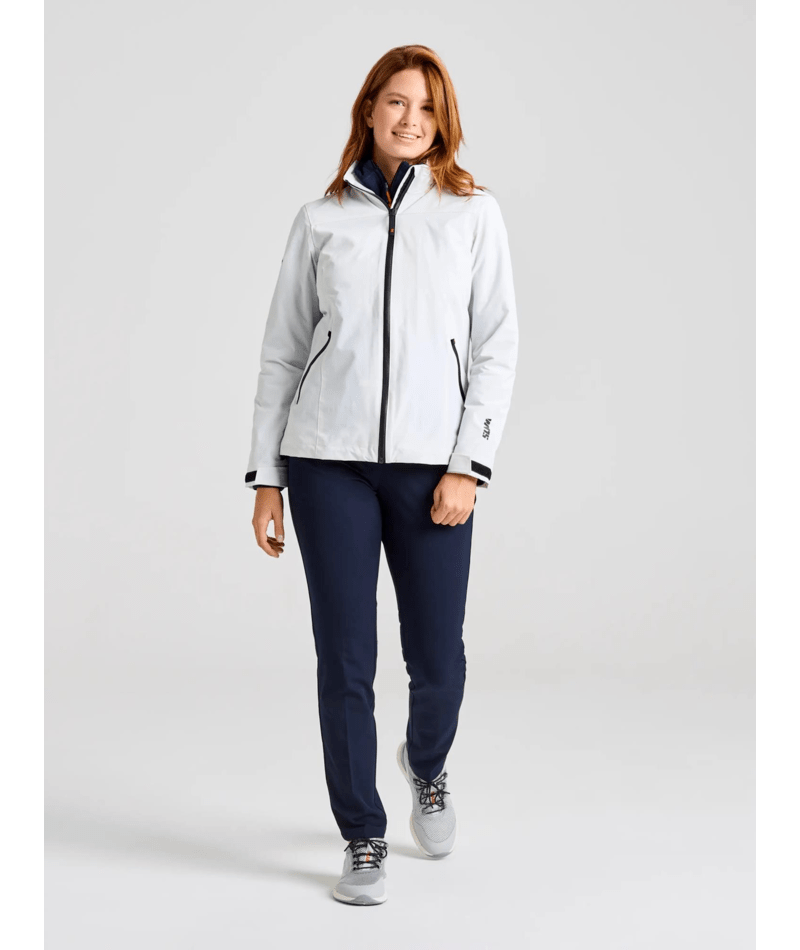 SLAM CREW WOMEN'S WARM HOODED JACKET OFF WHITE