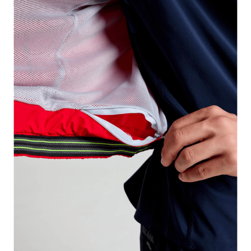 Black SLAM CREW VEST with 5000mm waterproofing, breathable fabric, and discreet ghost pocket for essentials.