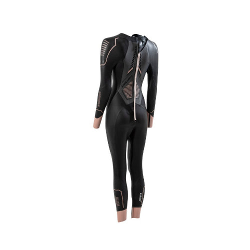 ZONE 3 - VISION WOMENS TRIATHALON WETSUIT BLACK/ROSE PINK/ GUNMETAL -50% OFF RRP