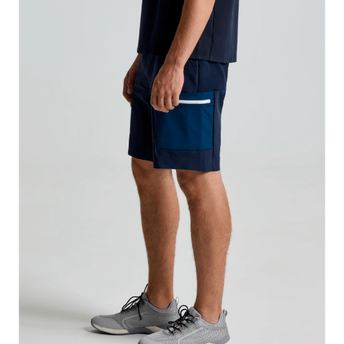 Eco-friendly SLAM CARGO SHORTS with water-repellent finish, wide side pockets, and flexible stretch design.