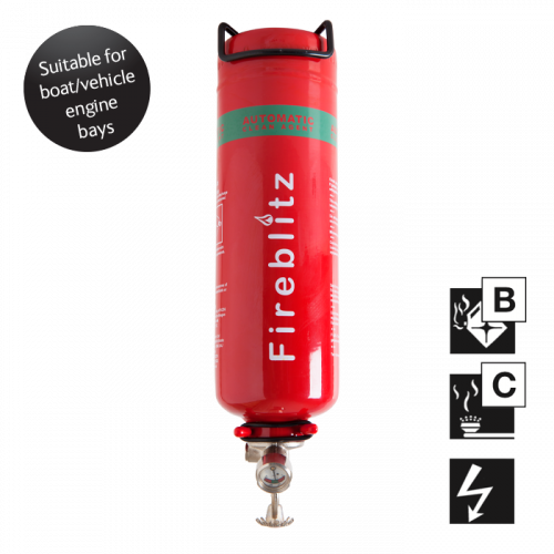 Fireblitz Auto Clean agent (GTFE) 1kg - fire extinguisher