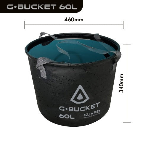G.BUCKET wetsuit changing bucket
The G.BUCKET has a 60L capacity and is constructed of tough waterproof fabric with welded seams. Change in and out of your wetsuit free from sand and use it like a bucket to wash your suit out.
The G.BUCKET Wetsuit changing bucket also folds down flat when not in use and has strong webbing shoulder straps and is large enough to hold all your beach gear.