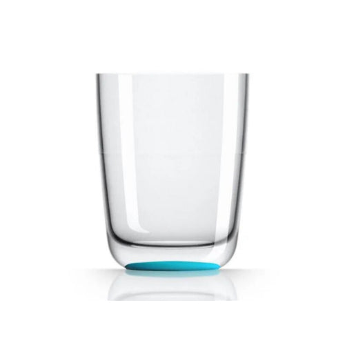 Higball Glass (425ml) - Non Slip Drinkware - White Blue Base - Marc Newson