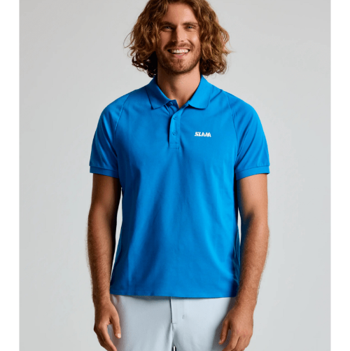 SLAM OD DRIRELEASE POLO SS – breathable, moisture-wicking polo designed for active or casual wear.