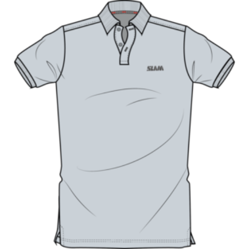 SLAM TECH PIQUÉ POLO EVO SS – UV-protective polo with stretch fabric and antibacterial treatment for active wear.