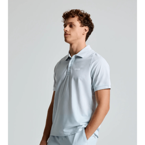 SLAM Tech Piqué Polo SS Titanium – short sleeve sailing polo with UPF 50+ UV protection, antibacterial treatment, stretch fabric, and regular fit for active outdoor use