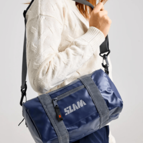 SLAM XS DUFFEL BAG – small, water-repellent duffel with 5L capacity for essentials on the go.