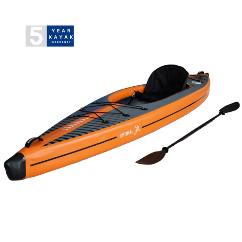 The Optimal is an inflatable, crossover kayak that truly excels in any water and is designed to feel just like a solid kayak and not compromise on performance.