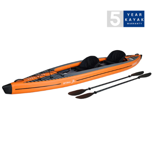 The Optimal is an inflatable, crossover kayak that truly excels in any water and is designed to feel just like a solid kayak and not compromise on performance.