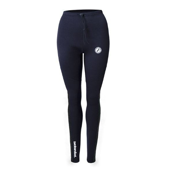 Two Bare Feet Women’s Silicone Print Series 2.5mm Neoprene Wetsuit Pants – high-waisted and flexible for surfing, paddleboarding, and swimming