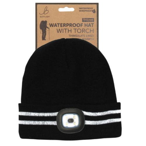 WATERPROOF HAT WITH TORCH