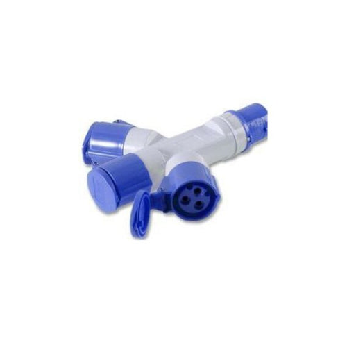 This Waveline 240V/16amp 3 Way adaptor  is the perfect solution for outdoor adventures requiring electrical hook up.
