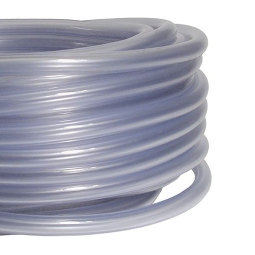 This PVC hose is transparent, flexible, and durable, ideal for conveying liquids, air, light chemicals, oils, detergents, and many other substances.