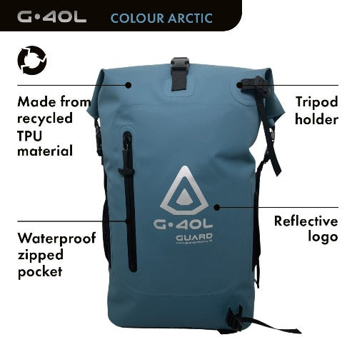 GUARD® G.40L Artic – 100% Waterproof Surfing Backpack