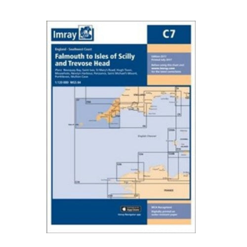 C7 Falmouth to Isles of Scilly & Trevose Head- Imray Charts