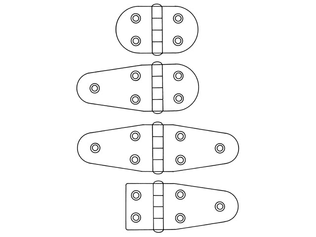 Stainless Steel BUTTERFLY AISI 304 Hinge