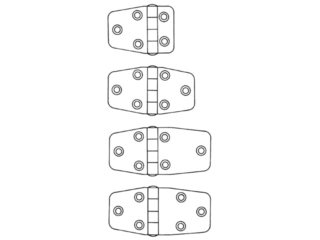 Stainless Steel High TALAMAX Polished Hinge VARIOUS SIZES AVAILABLE