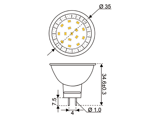 Talamex Spare Light Bulbs - Super LED Light - SMD-GU4