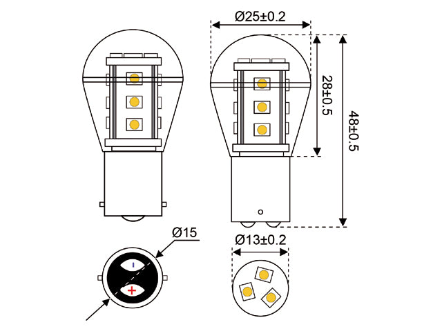SUPER LED BA15d