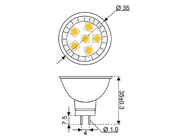 Talamex Spare Light Bulbs - Super LED BA15d/ BA15s/ BA9s Bulb