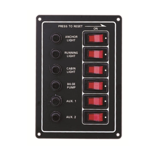 AAA - Illuminated 6 Switch Panel - Fused