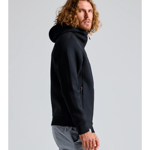 Black SLAM ACT Full-Zip Hoodie with regular fit and classic SLAM logo for versatile everyday style.
