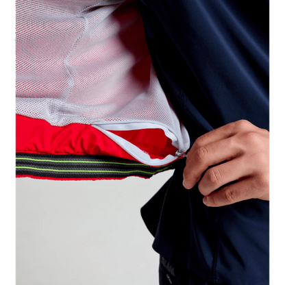 Black SLAM CREW VEST with 5000mm waterproofing, breathable fabric, and discreet ghost pocket for essentials.