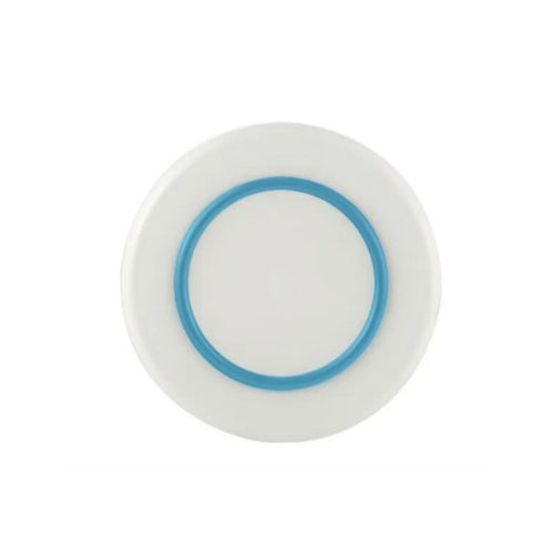 Sorona Non-Slip Medium Plate -White w Vivid Blue Non Slip