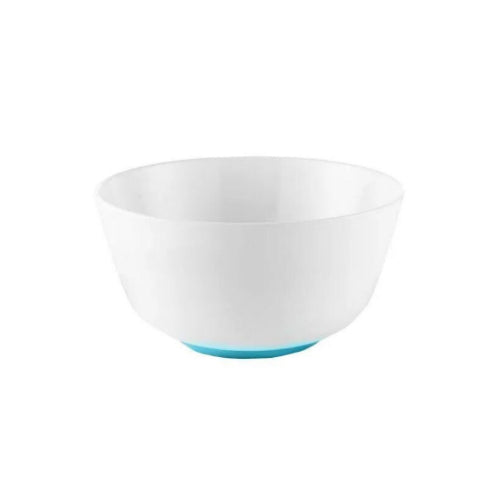 Sorona Non-Slip Bowl -White w Vivid Blue Non Slip
