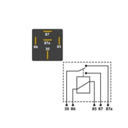 12V 30/40A 5 PIN CHANGE OVER MINI RELAY