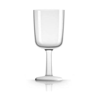 Wine Glass (300ml) - Non Slip Drinkware - White & Blue Base - Marc Newson