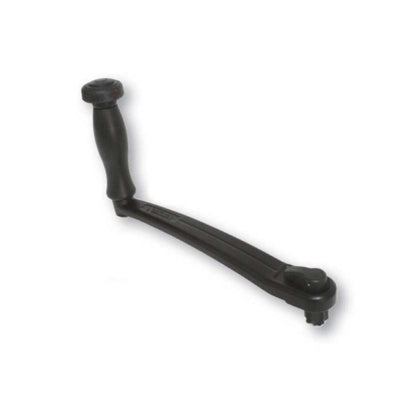 Black Aluminium Lalizas Locking Winch Handle with Speed Handle - 25cm