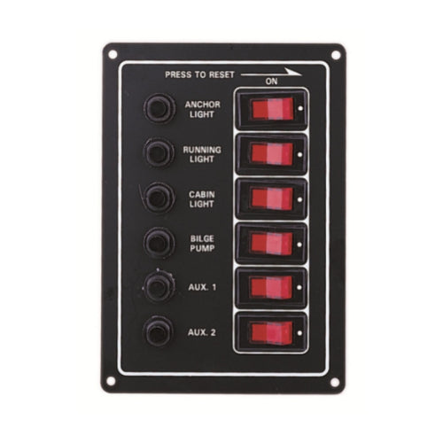 Illuminated 6 Switch Panel - Fused