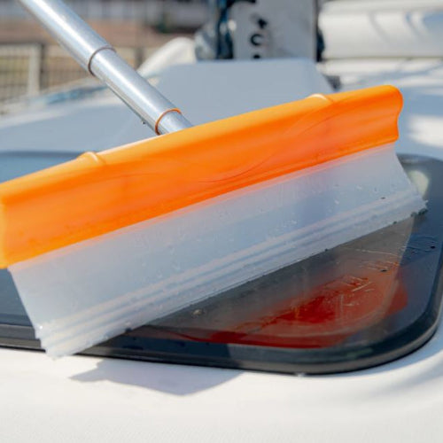 Deckmate DM315 Maxiblade Triple-Edge Drying Blade

The Deckmate DM315 Maxiblade is a professional marine drying tool designed for fast, streak-free water removal on hard onboard surfaces. Ideal for teak decking, gelcoat, windows, and smooth deck areas, this high-performance drying blade delivers efficient results in minimal time.

Featuring a flexible triple-edge silicone maxiblade, the DM315 removes water evenly and effectively in a single pass, reducing drying time and eliminating water streaks. The durab