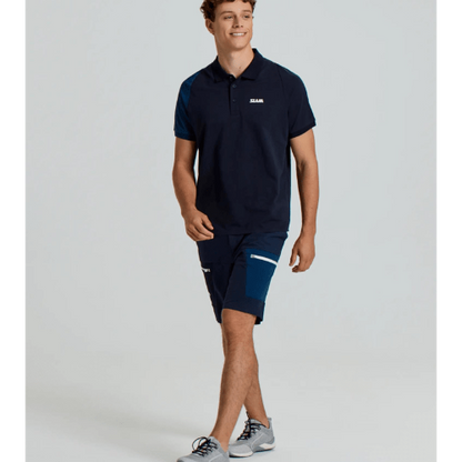 Durable SLAM CARGO SHORTS made from recycled materials with modern color blocking and functional storage.