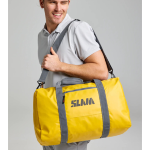 Durable SLAM DUFFEL BAG medium constructed from reverse PVC-coated nylon for lasting protection