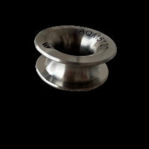 Durable titanium solid ring ideal for carbon laminate sailcloth and onboard rigging applications.