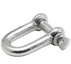 Electro-Galvanized Commercial Pattern D Shackle