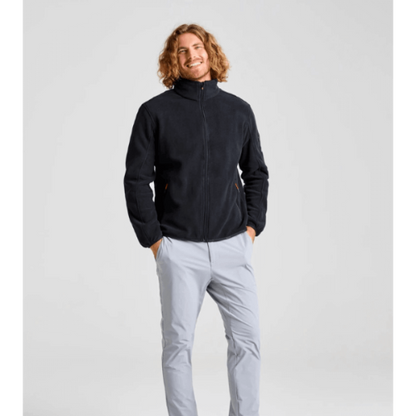 Front view of SLAM Deck Fleece showing full-zip design and lightweight marine-grade Thermocontrol fleece.