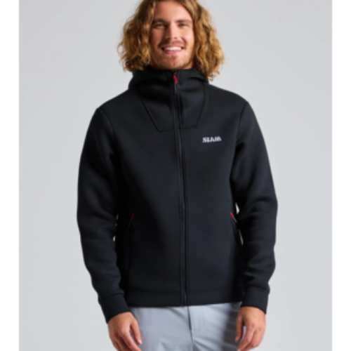 Full-zip SLAM ACT Hoodie – adjustable hood, soft fabric, and regular fit for all-day comfort.