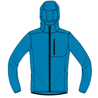 Lightweight, windproof SLAM ACT Packlite Jacket – perfect for running, hiking, or everyday travel.