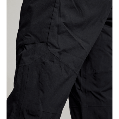 Marine performance bibs in black – SLAM Pro Coastal Bibs with reinforced high-wear areas, adjustable hem, and YKK zippers for long-lasting use.