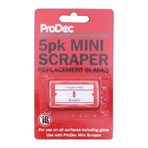 ProDec 5 pk 1.5" Blades for Contoured Mini Scraper