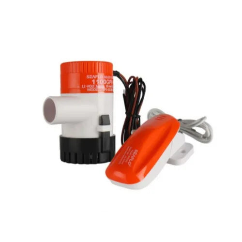 SEAFLO Bilge Pump 1100GPH 12v Manual 01 Series & Float Switch 02 Series