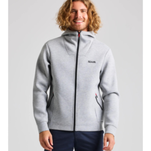 SLAM ACT Hoodie – versatile full-zip hoodie for layering, with adjustable hood and sporty design.