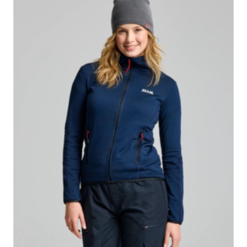 SLAM ACT Women’s Grid Fleece – anti-pilling, 4-way stretch fleece with Thermocontrol technology and YKK zippers