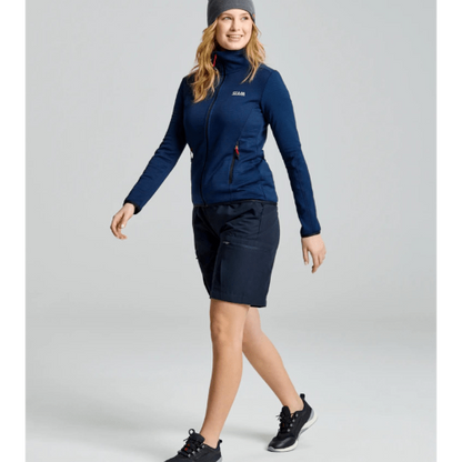 SLAM ACT Women’s Grid Fleece – versatile fleece jacket for outdoor adventures or casual wear with logo binding.